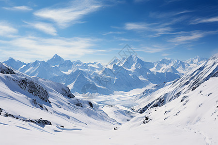 冰雪皑皑的风景图片