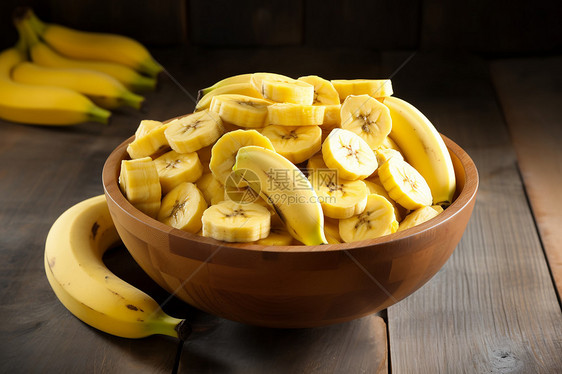香甜的香蕉碗图片