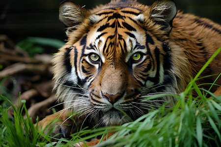 凶猛可怕的老虎图片