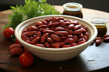 健康的红腰豆背景图片