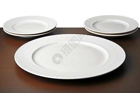 白色的餐具餐盘背景图片