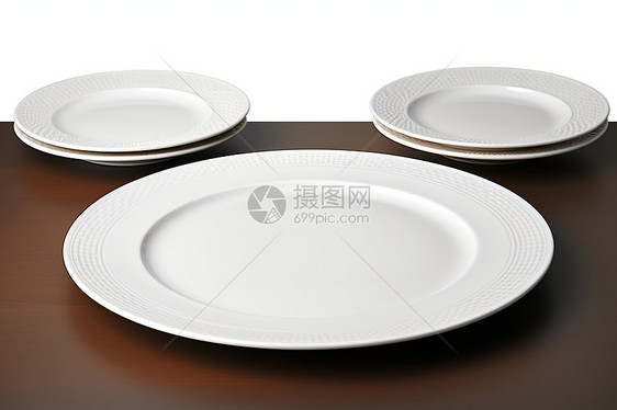 白色的餐具餐盘图片
