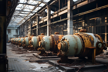 废弃的工厂废弃旧工厂高清图片