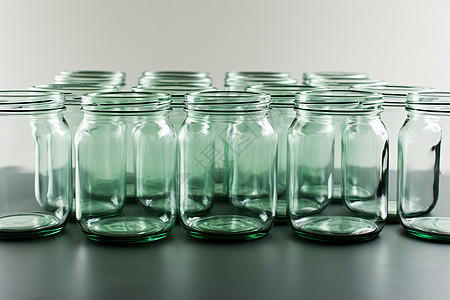 罐装的透明玻璃罐图片