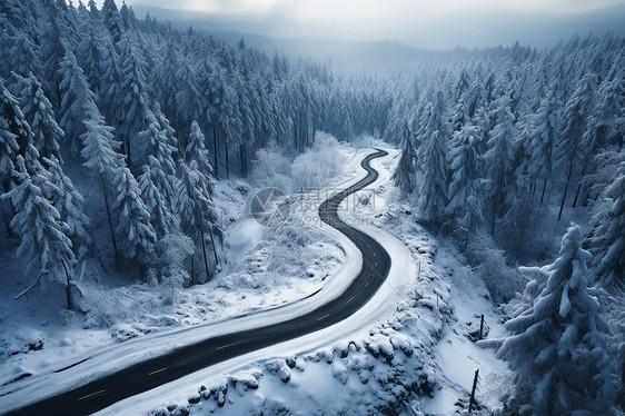 白雪纷飞图片