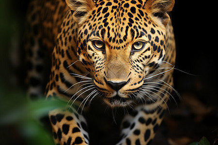 野生动物的豹子图片