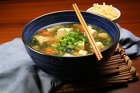 营养丰富的日式味增汤图片
