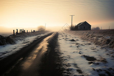 冬日乡村的寂静图片
