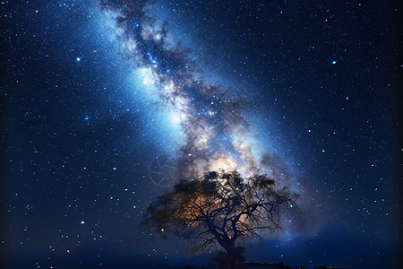 星光熠熠的夏夜阿米尔·赞德的宇宙绘画图片
