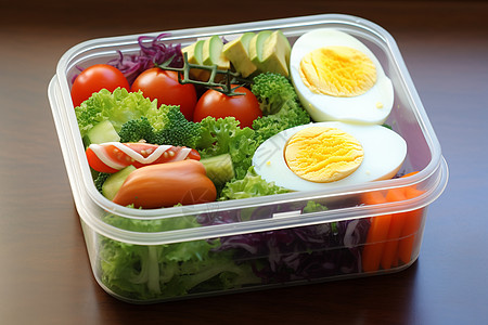 健康美味的蔬菜沙拉图片