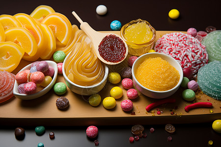 甜蜜糖果大杂烩背景图片