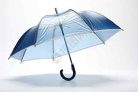 蓝色伞保护雨天背景图片