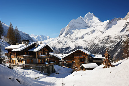 冰雪玲珑的山居图片