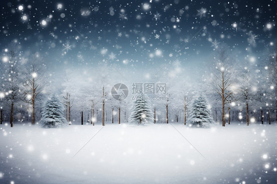 童话雪景图片