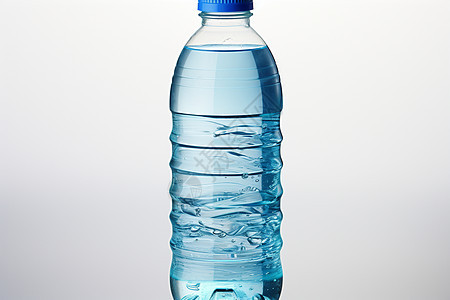 清新自然的矿泉水瓶背景图片