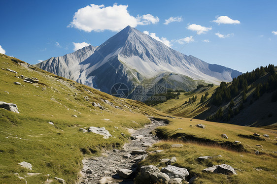 风景优美的山谷景观图片