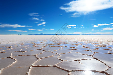沙盘状的盐湖景观图片