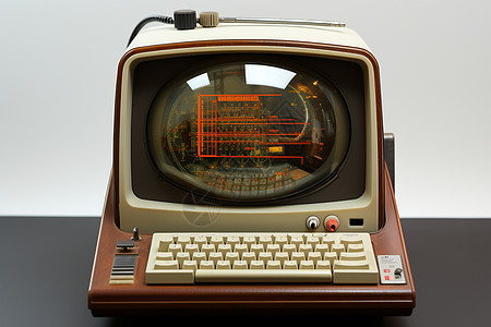 复古科技的计算机背景图片