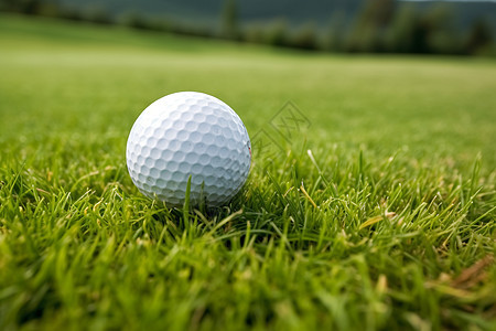绿草中的高尔夫背景图片