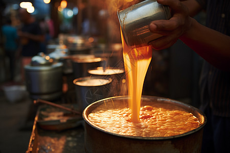 街道茶饮背景图片