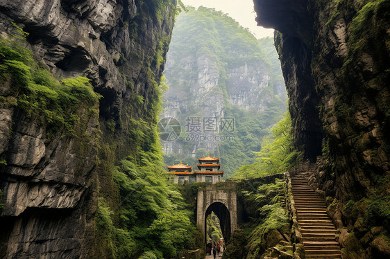 天门洞景区图片