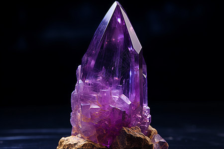 紫色水晶尖晶石图片