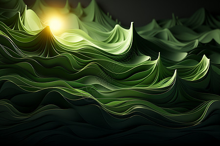 抽象绿色背景背景图片