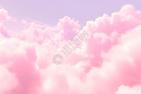 粉色云彩图片