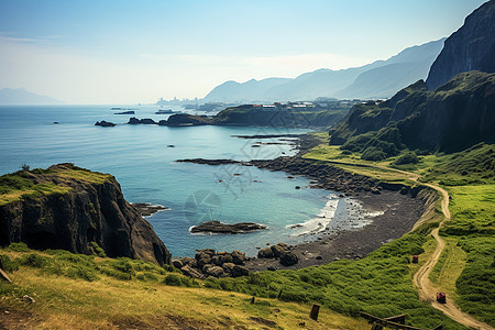 云端海岸图片