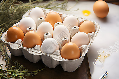 养生鸡蛋背景图片