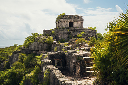 神秘的玛雅废墟图片