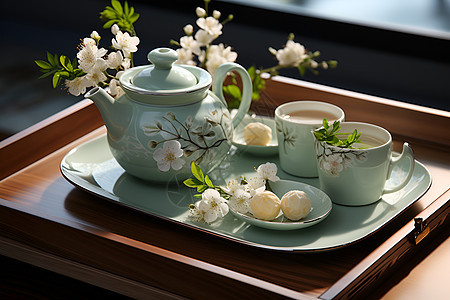 中国传统茶具摆设图片