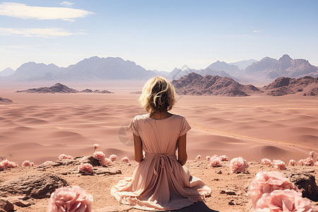 沙漠宁静风景图片