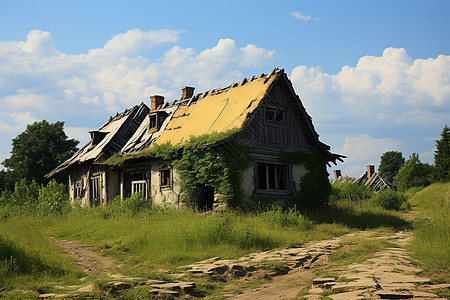 乡村的住宅小屋图片