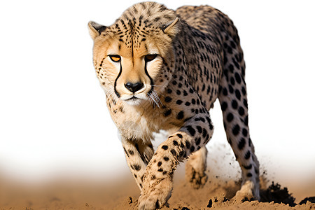 非洲奔跑的猎豹图片
