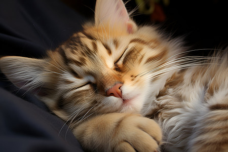 正在休息睡觉的小猫图片