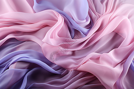 飘逸的紫色丝绸背景图片