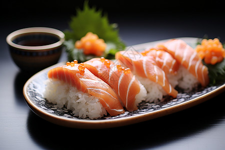 寿司banner美味的火焰寿司背景