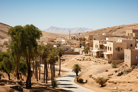 沙漠村庄图片
