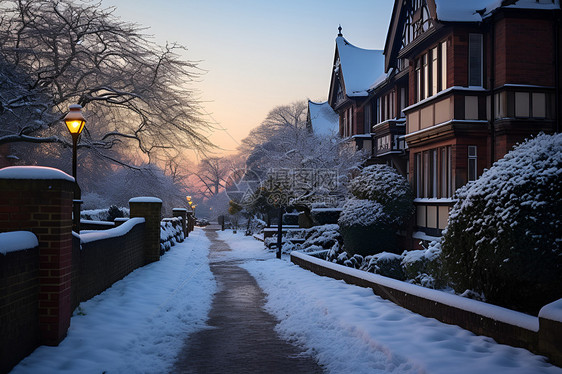 冬季街景图片