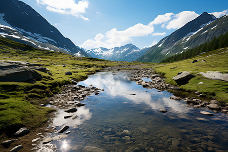 风景优美的山川湖泊景观图片