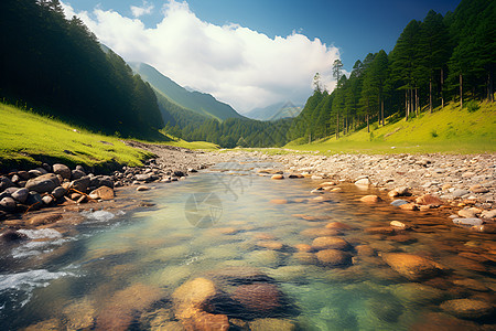 风景优美的湖光山色景观图片