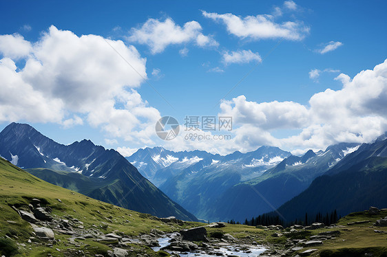 风景优美的山川景观图片