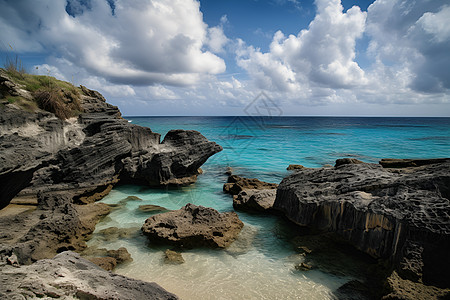 夏季海滩美丽的度假海滩景观背景