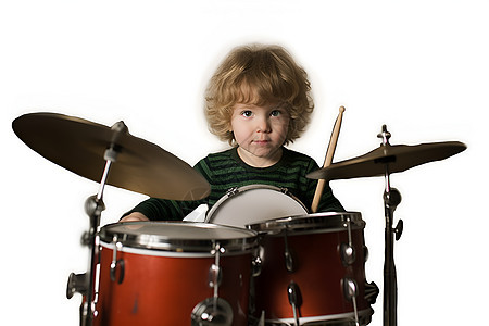 童年的鼓手背景图片