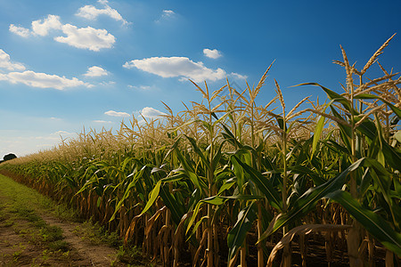 田野中的玉米庄稼图片