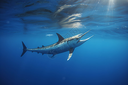 海洋中游泳的鲨鱼图片