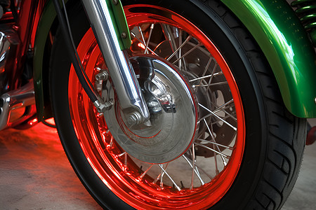 摩托车的轮胎图片