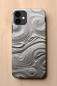 金属质感的水波纹手机壳图片