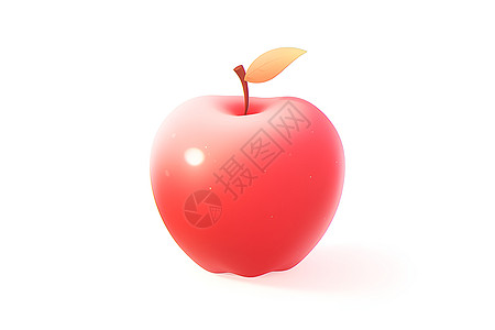 可爱的红苹果图标图片